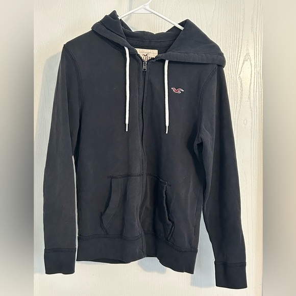Hollister Other - Hollister | Black Hoodie with Logo Patch | Size XS